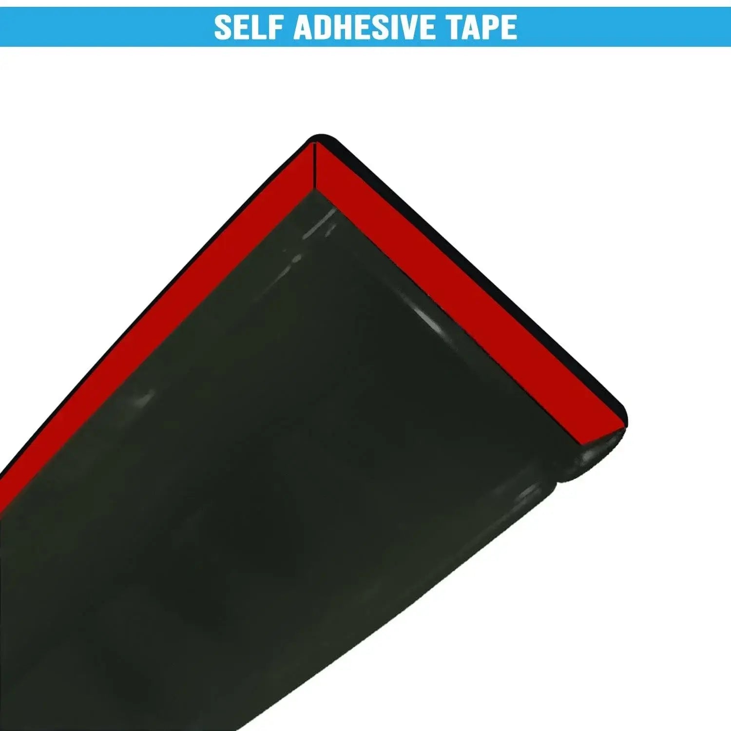 Galio Car Door Wind Visor with Silver Line For Toyota Glanza (2019 onwards)(Set of 4 pcs) - Image 6