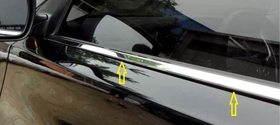 GFX Window Frame Lower Garnish Cover For Tata Punch (2021 onwards)(6 pcs.) - Image 5