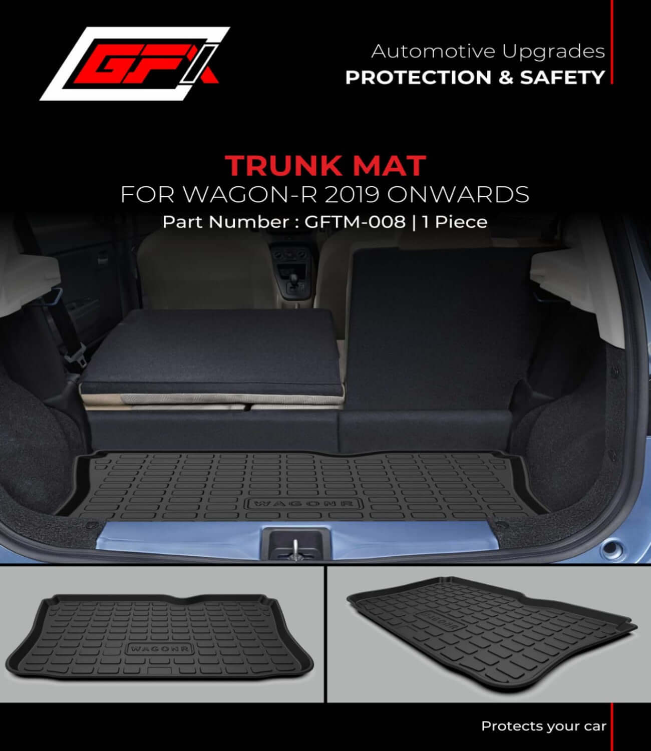 GFX Car Trunk/Boot Mat For Maruti Suzuki Wagon R (2019 Onwards) - Image 6